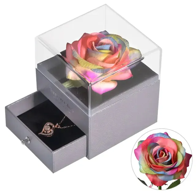 Valentine Eternal Rose Jewelry Gift Box