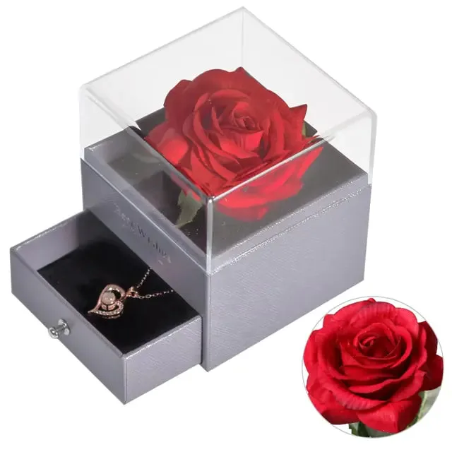 Valentine Eternal Rose Jewelry Gift Box