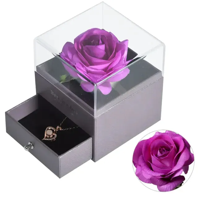 Valentine Eternal Rose Jewelry Gift Box