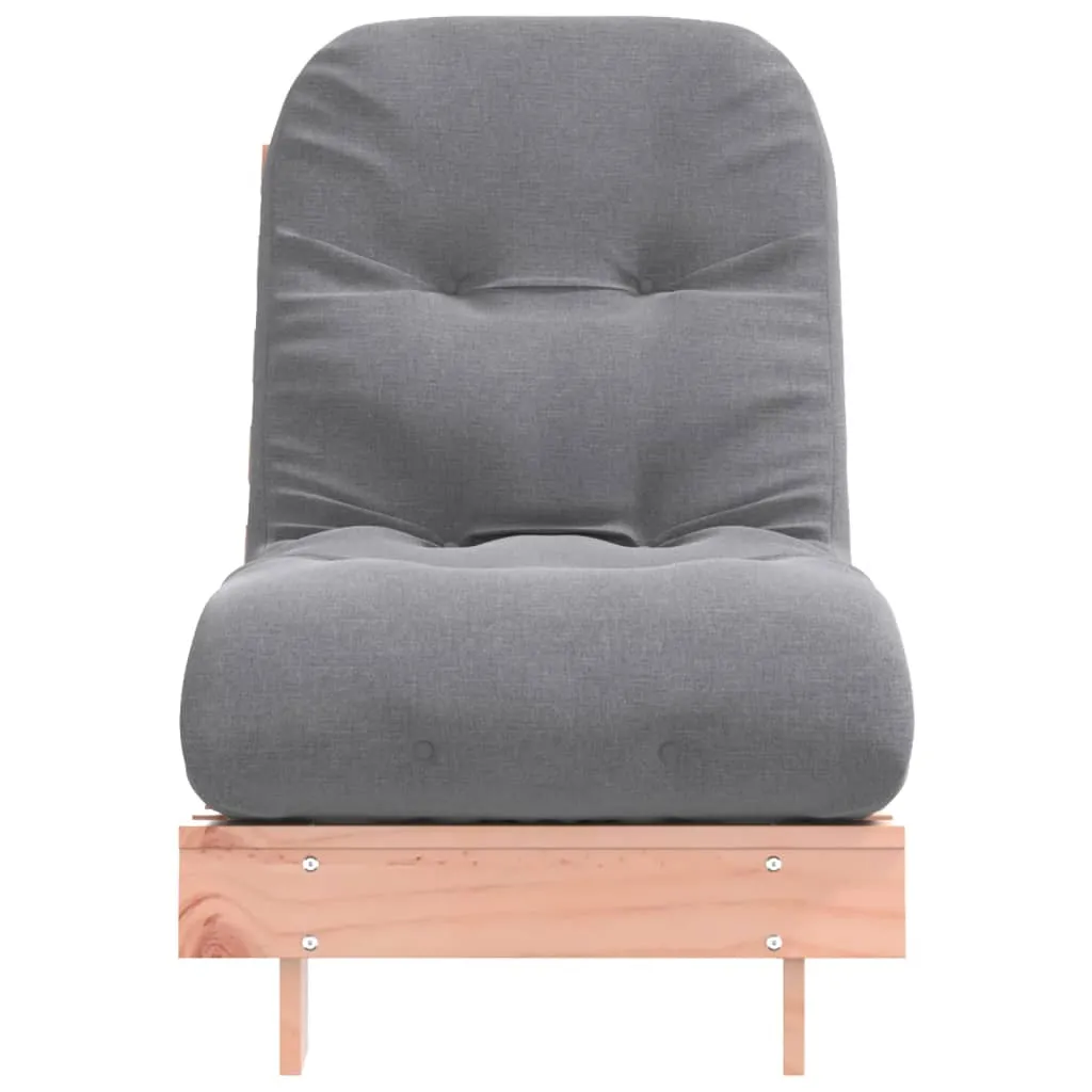 vidaXL Adjustable Solid Wood Douglas Futon Sofa Bed with Foam Mattress - Space-Saving, Stylish & Comfortable