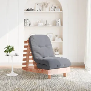 vidaXL Adjustable Solid Wood Douglas Futon Sofa Bed with Foam Mattress - Space-Saving, Stylish & Comfortable