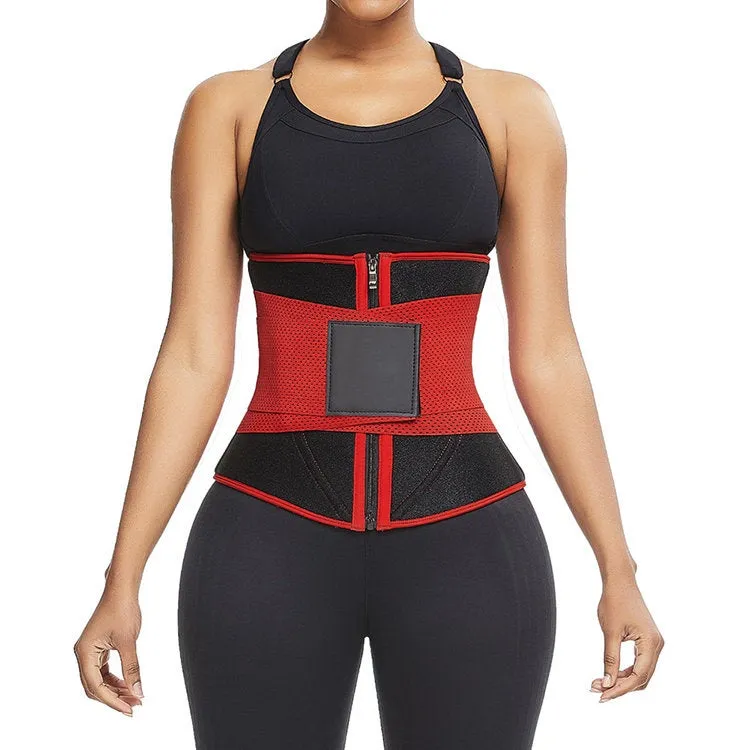 Women's Compression  Fitness Back Support Belt Tummy Control Neoprene Sweat Belt Waist Trimmer Corset