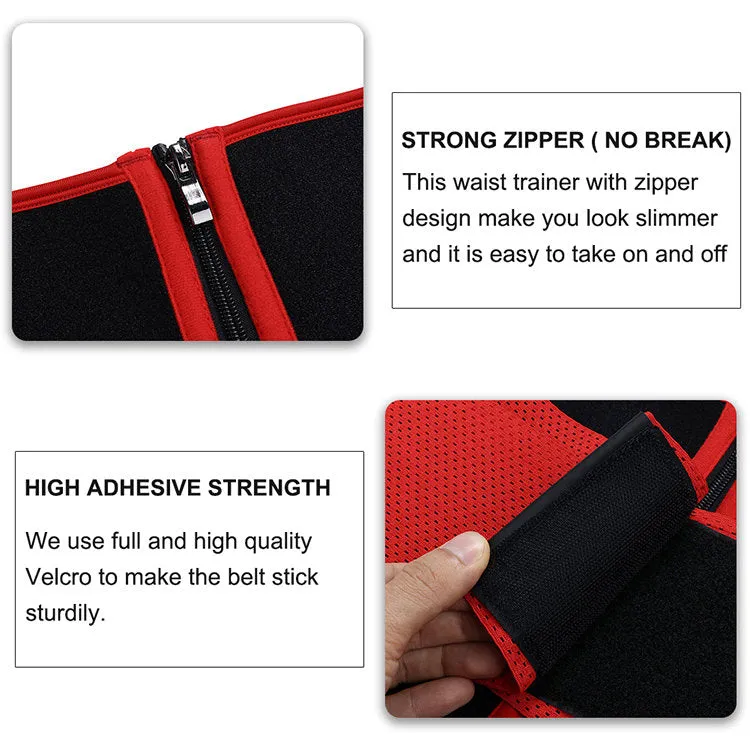 Women's Compression  Fitness Back Support Belt Tummy Control Neoprene Sweat Belt Waist Trimmer Corset