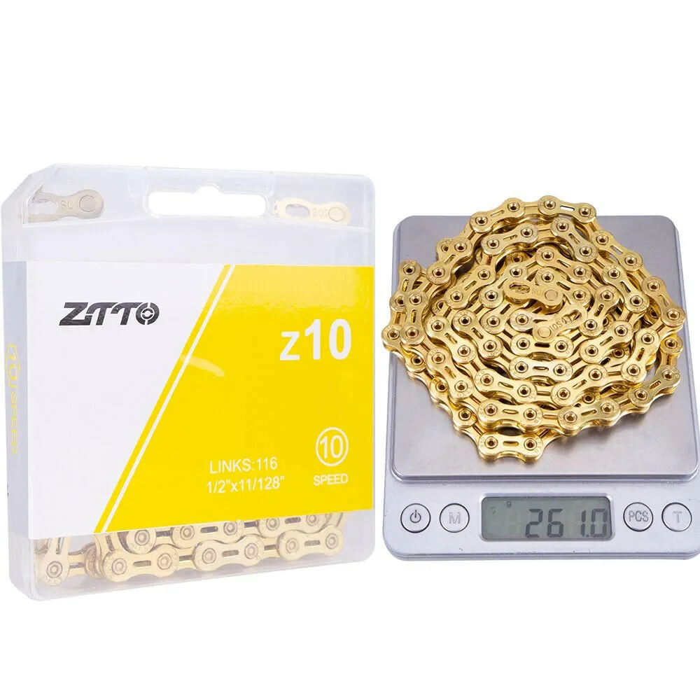 ZTTO ULT Bicycle 8 9 10 Speed Chain 116 Links MTB Road Bike Chains Power Lock High Quality 8S 9v 10v Current Cycling Accessories