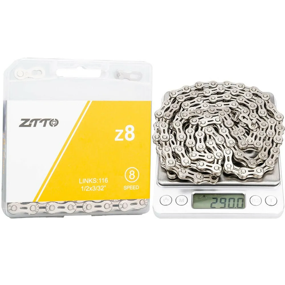 ZTTO ULT Bicycle 8 9 10 Speed Chain 116 Links MTB Road Bike Chains Power Lock High Quality 8S 9v 10v Current Cycling Accessories