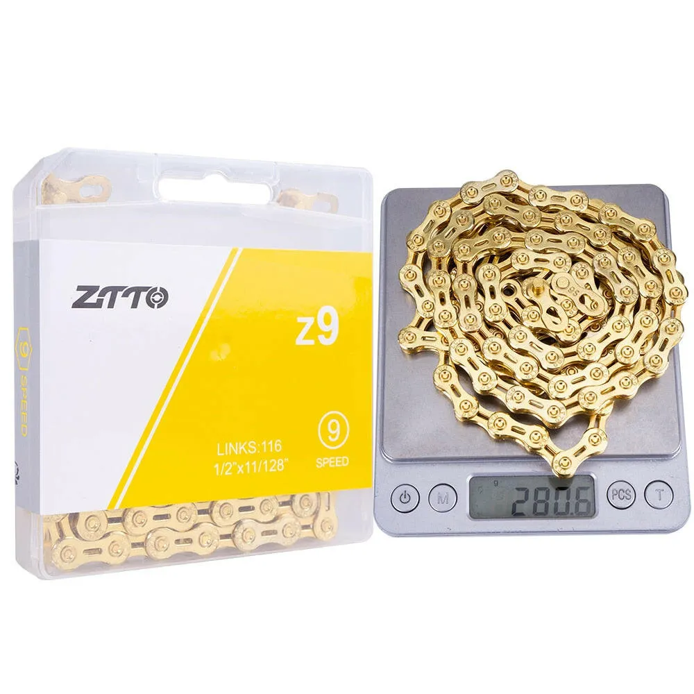 ZTTO ULT Bicycle 8 9 10 Speed Chain 116 Links MTB Road Bike Chains Power Lock High Quality 8S 9v 10v Current Cycling Accessories