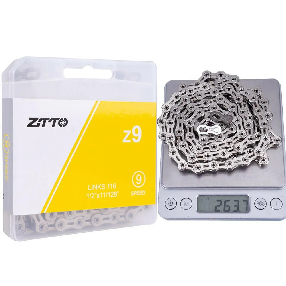 ZTTO ULT Bicycle 8 9 10 Speed Chain 116 Links MTB Road Bike Chains Power Lock High Quality 8S 9v 10v Current Cycling Accessories
