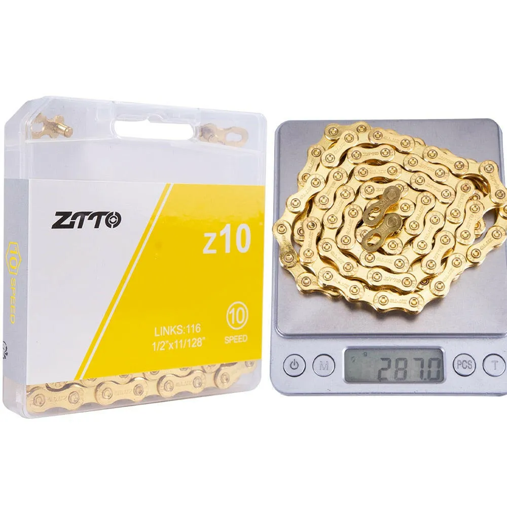 ZTTO ULT Bicycle 8 9 10 Speed Chain 116 Links MTB Road Bike Chains Power Lock High Quality 8S 9v 10v Current Cycling Accessories