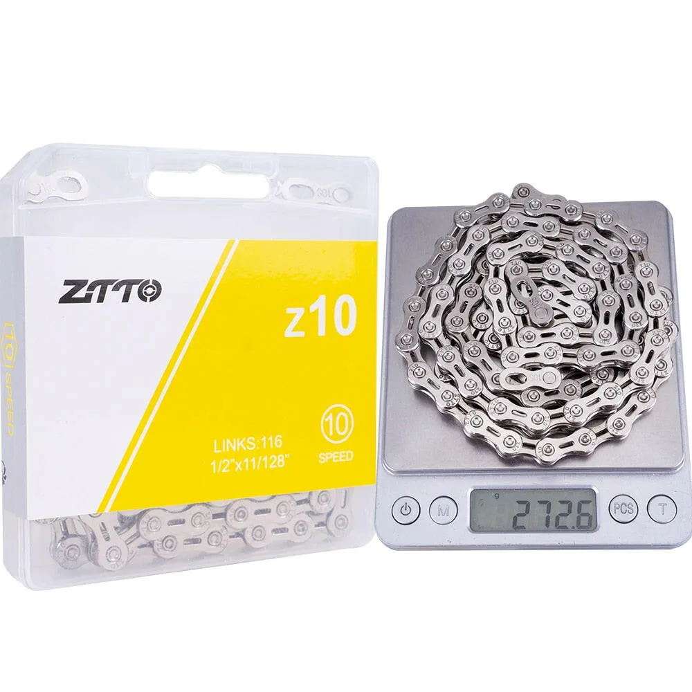 ZTTO ULT Bicycle 8 9 10 Speed Chain 116 Links MTB Road Bike Chains Power Lock High Quality 8S 9v 10v Current Cycling Accessories