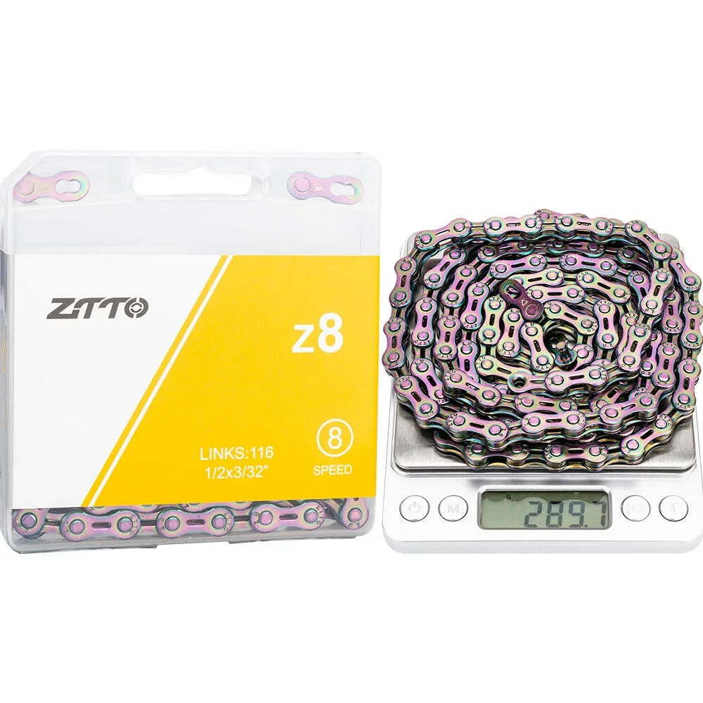 ZTTO ULT Bicycle 8 9 10 Speed Chain 116 Links MTB Road Bike Chains Power Lock High Quality 8S 9v 10v Current Cycling Accessories
