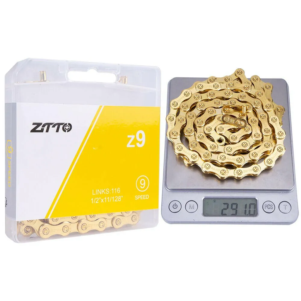 ZTTO ULT Bicycle 8 9 10 Speed Chain 116 Links MTB Road Bike Chains Power Lock High Quality 8S 9v 10v Current Cycling Accessories