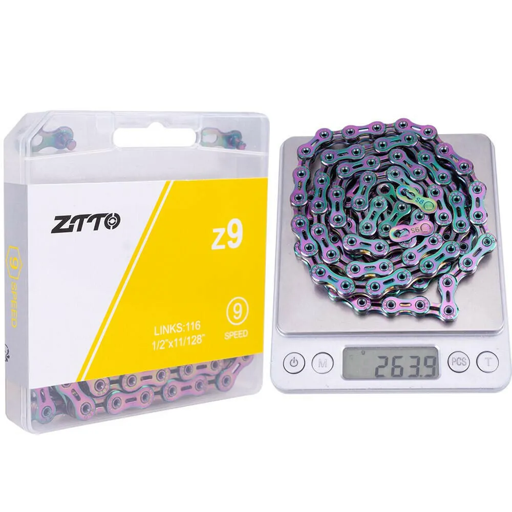 ZTTO ULT Bicycle 8 9 10 Speed Chain 116 Links MTB Road Bike Chains Power Lock High Quality 8S 9v 10v Current Cycling Accessories