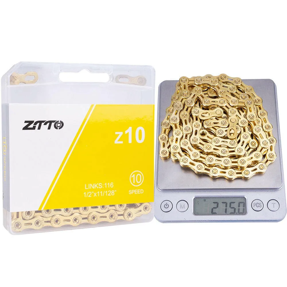 ZTTO ULT Bicycle 8 9 10 Speed Chain 116 Links MTB Road Bike Chains Power Lock High Quality 8S 9v 10v Current Cycling Accessories