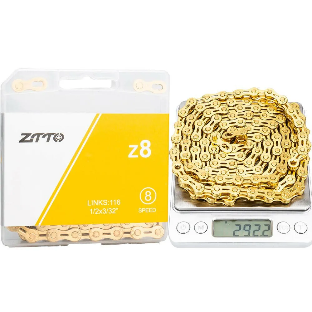 ZTTO ULT Bicycle 8 9 10 Speed Chain 116 Links MTB Road Bike Chains Power Lock High Quality 8S 9v 10v Current Cycling Accessories