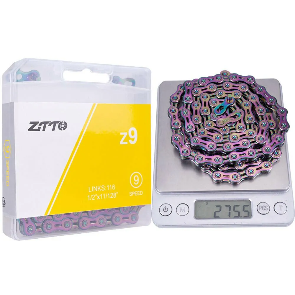ZTTO ULT Bicycle 8 9 10 Speed Chain 116 Links MTB Road Bike Chains Power Lock High Quality 8S 9v 10v Current Cycling Accessories