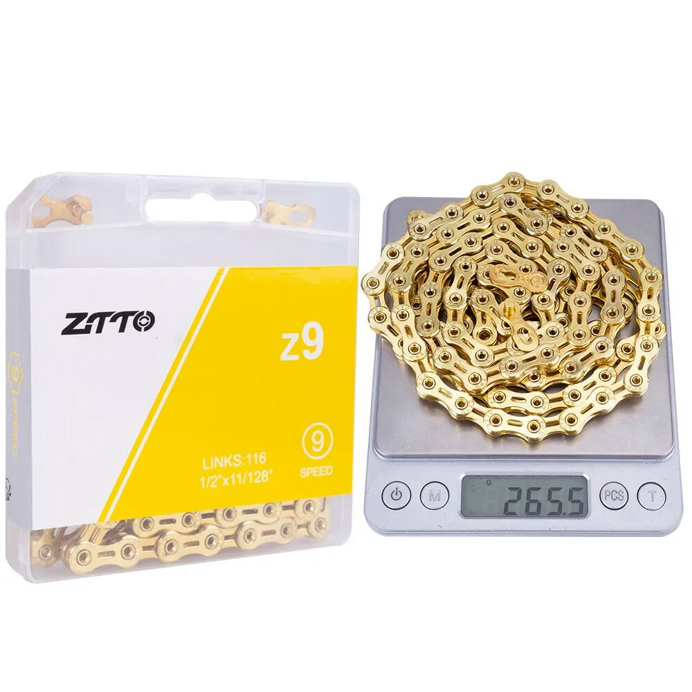 ZTTO ULT Bicycle 8 9 10 Speed Chain 116 Links MTB Road Bike Chains Power Lock High Quality 8S 9v 10v Current Cycling Accessories