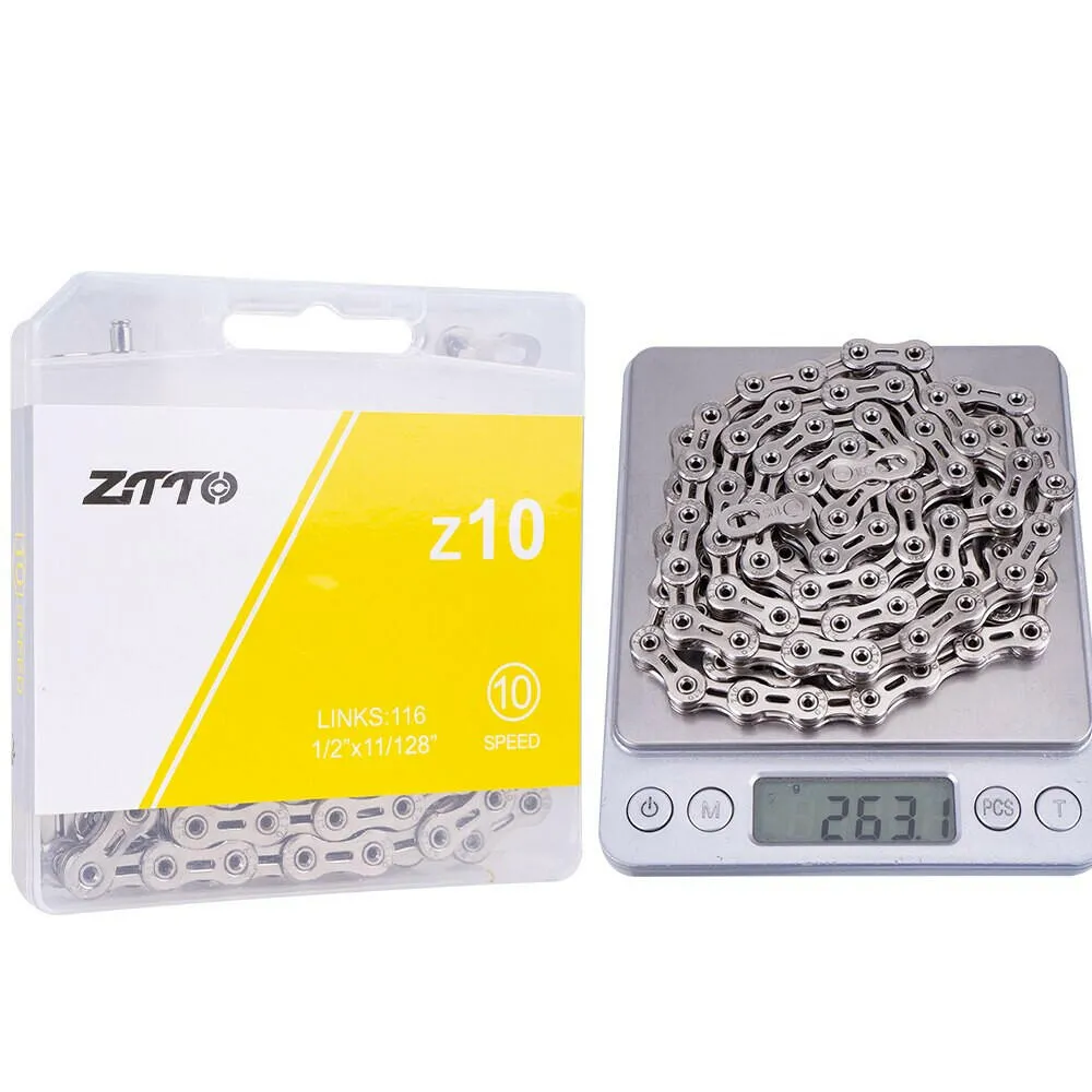 ZTTO ULT Bicycle 8 9 10 Speed Chain 116 Links MTB Road Bike Chains Power Lock High Quality 8S 9v 10v Current Cycling Accessories